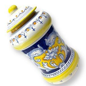 L’ Antica Deruta Le Collezioni Limited Edition Hand Painted Container Dated 2008